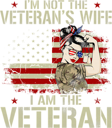 IM Not VeteranS Wife IM Veteran American Flag Gift Toddler T-Shirt