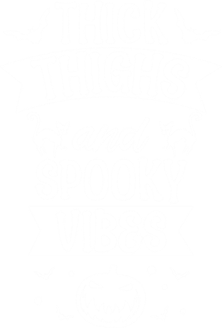 Thick Thighs And Spooky Vibes Halloween Costume Party Dress Gift Toddler Hoodie