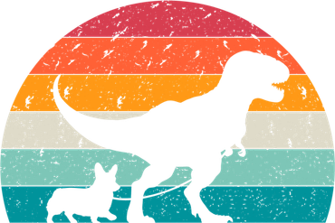 Trex Walking A Dog Funny Pembroke Welsh Corgi Lover Dog Dad Gift Kids Sweatshirt