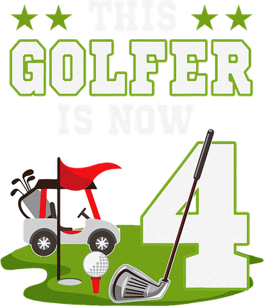 This Golfer Is Now 4 Year Old Birthday 4rd Golf Party Golf Towel