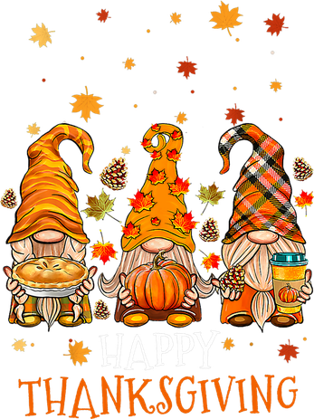 Happy Thanksgiving Three Gnomes Pumpkin Spice Autumn Fall Toddler T-Shirt