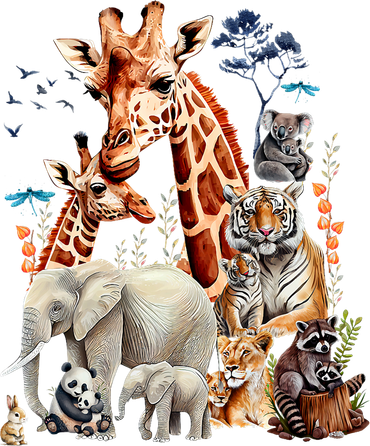 Zoo Animals Wildlife Birthday Party Animal Safari Jungle Women's Tank Top