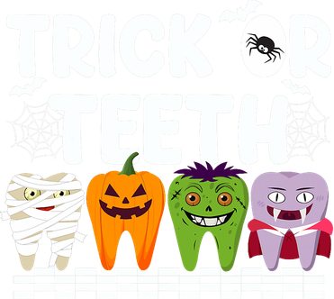 Trick Or Teeth Halloween Costumes Dental Button