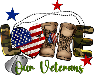Love Our Veterans Day Proud Military American Flag Baby Bodysuit