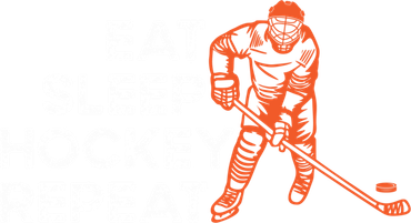 Eat Sleep Hockey Repeat Ice Hockey Lovers Players Funny Gift Women's V-Neck T-Shirt