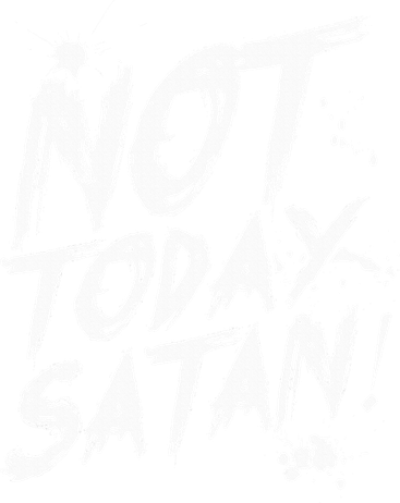 Not Today Satan  Funny Anti Satan Gift Women's V-Neck T-Shirt