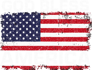 Usa Flag Patriotic God Bless America Doggie Tank