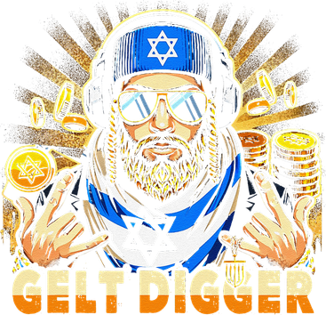 Gelt Digger Funny Jewish Rapper Isreali Coffee Mug
