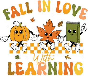 Funny Fall In Love With Learning Retro Pumpkin Thanksgiving Button