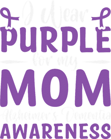 I Wear Purple For My Mom AlzheimerS Dementia Awareness Beanie