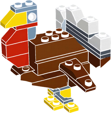 Turkey Thanksgiving Block Brick Building Master Builder Women's Hoodie