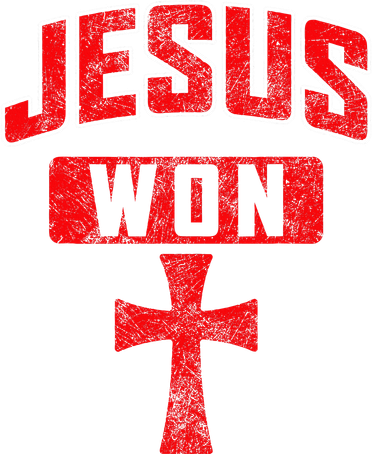 Jesus Won Cross Jesus Christian Faith Religious Women's Long Sleeve Shirt