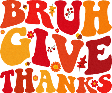 Groovy Bruh Give Thanks Cute Thanksgiving Thankful Kids T-Shirt