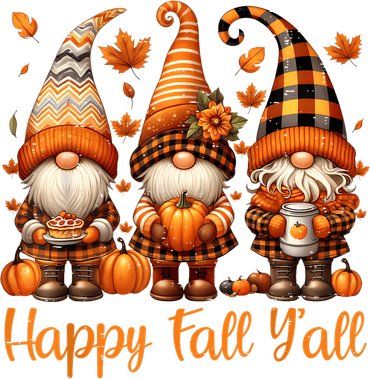 Happy Fall YAll Gnome Pumpkin Autumn Thanksgiving Mousepad