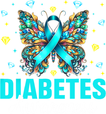 Diabetes Awareness Butterfly For November Women's T-Shirt