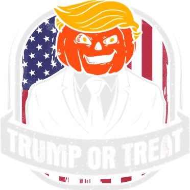 Trump Or Treat Halloween Pumpkin Parody Women's Sweatshirt