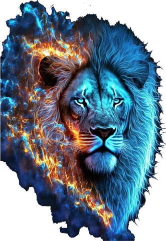 Lion On Fire Cool Graphic Kids Sweatshirt