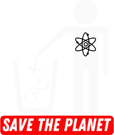 Save The Planet Humanist Anti Religion Atheist Atheism Kids Sweatshirt