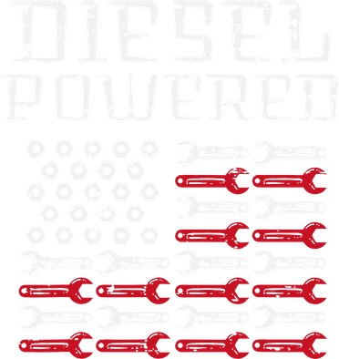 Diesel Powered Us Flag Auto Mechanic Patriot Tank Top