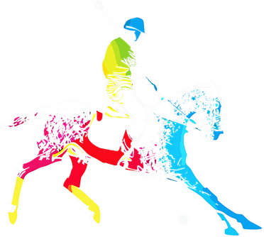Horse Polo Player Colorful Polo Sports Horseback Riding Kids Long Sleeve Shirt