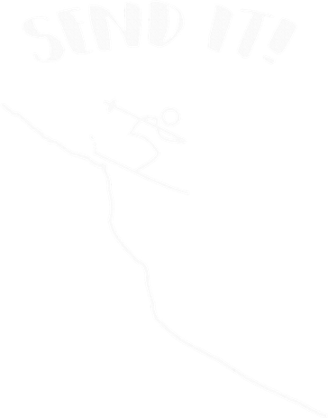 Send It Ski Jump Downhill Skiing For Skier Sweatshirt