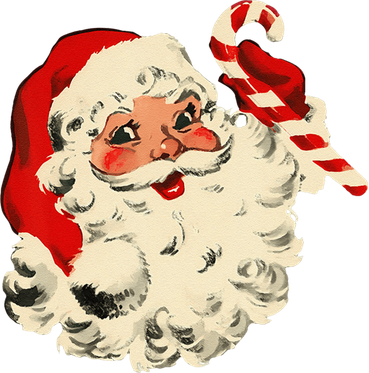 Vintage Christmas Santa Claus Face Funny Hat