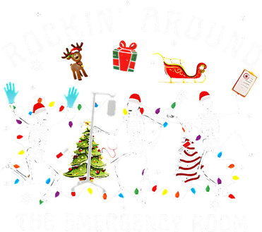 Rocking Around The Emergency Room Nurse Christmas Doggie Tank