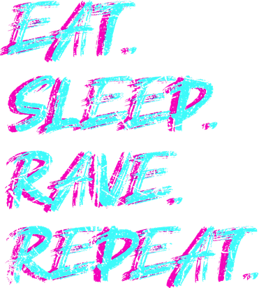 Eat Sleep Rave Repeat Kids Hoodie