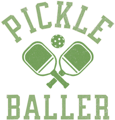 Pickle Baller Distressed Retro Athletic Pickleball Doggie Tank