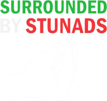 Surrounded By Stunads Funny Italian Sayings Coaster