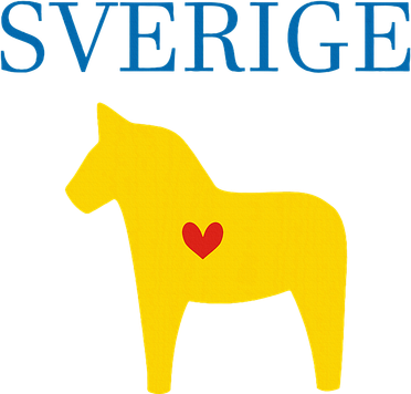 Swedish Dala Horse Midsommar Heart Sverige Hat