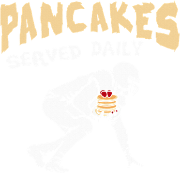 Pancakes Served Daily For Offensive Lineman & Football Lover Polo
