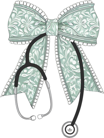 Nurse Doctor Coquette Bow Stethoscope Cute Nursing Ribbon Gift Kids Hoodie