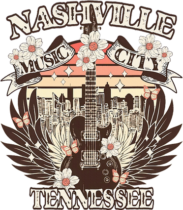 Nashville Tennessee Guitar Country Music City Guitarist Tank Top