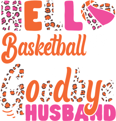 Basketball Bball Husband Wife Hello Basketball Season Toddler T-Shirt