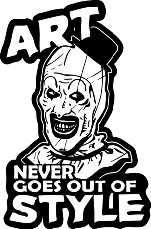 Art Never Goes Out Of Style Horror Clown Tote Bag