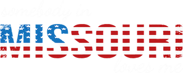 Somebody In Missouri Loves Me Us Flag Someone In Mo Souvenir Kids T-Shirt