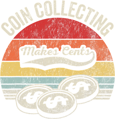 Coin Collecting Makes Cents Retro Style Coaster