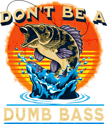 DonT Be A Dumb Bass Funny Fish Kids Long Sleeve Shirt