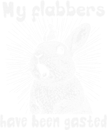 Funny Rabbit My Flabbers Have Been Gasted Retro Graphic Cute Button