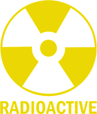 Vintage Nostalgic Radioactive Nuclear War Symbol Mousepad