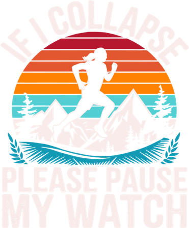 If I Collapse Trail Running Humor Funny Marathon Runner Great Gift Women's Tank Top