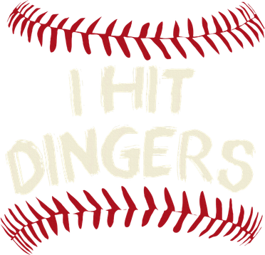 I Hit Dingers Baseball Softball Coaster