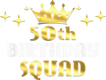 50th Birthday Squad Cool 50 Birthday Gift Coaster