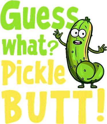 Guess What Pickle Butt! Funny Cucumber Meme Pickle Joke Tote Bag