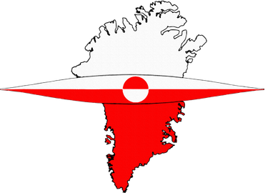 Greenland Flag And Kayak Qujaq Ornament