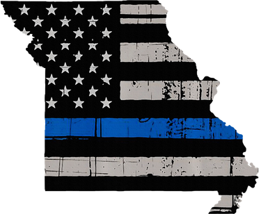 Support Law Enforcement Police Missouri Officer Blue Doggie Tank