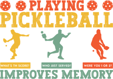 Pickleball Player Funny Playing Pickleball Improves Memory Funny Gift Women's Dry Zone Grid Polo