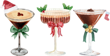 Christmas Espresso Martini Glasses Graphics Bow Coquette Meaningful Gift Doddie Hoodie