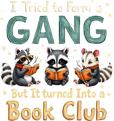 Funny Book Club Animal Gang I Tried To Form A Gang Design Kids Hoodie